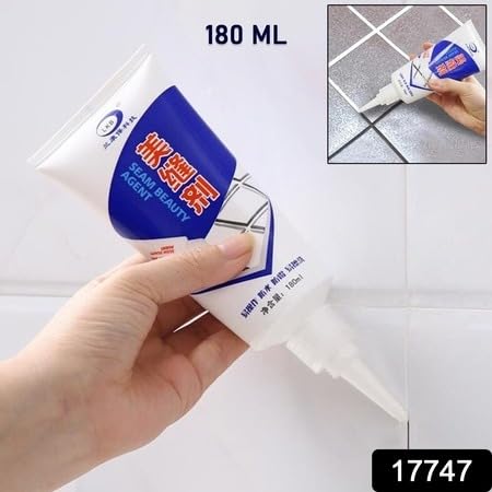 Waterproof Tile Gap Repair Sealant White Grout Filler Paste for Bathroom, Kitchen, Sink & Floor Tiles (180ml)