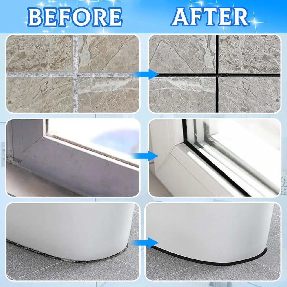 Waterproof Tile Gap Repair Sealant White Grout Filler Paste for Bathroom, Kitchen, Sink & Floor Tiles (180ml)