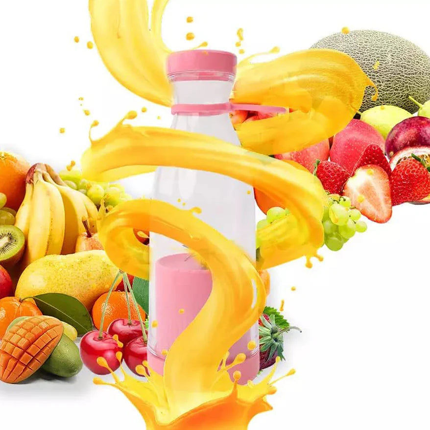 Portable USB Blender Juicer - 6 Blade Portable Smoothie & Shake Maker (Multicolor)
